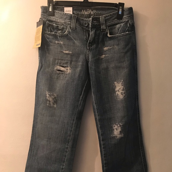 NWT!!!  Mavi Ripped Cropped Jeans!!! - Picture 2 of 4